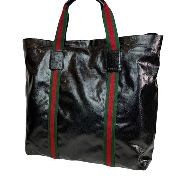 Gucci Women’s GG Crystal Medium Tote Bag in Black Leather - Picture 3 of 16